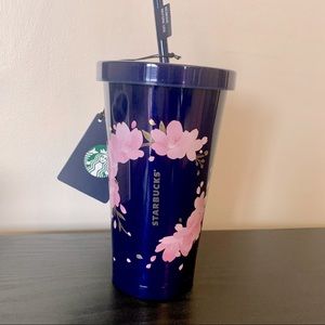 New Starbucks Grande Sakura Blossom Blue Cold Cup